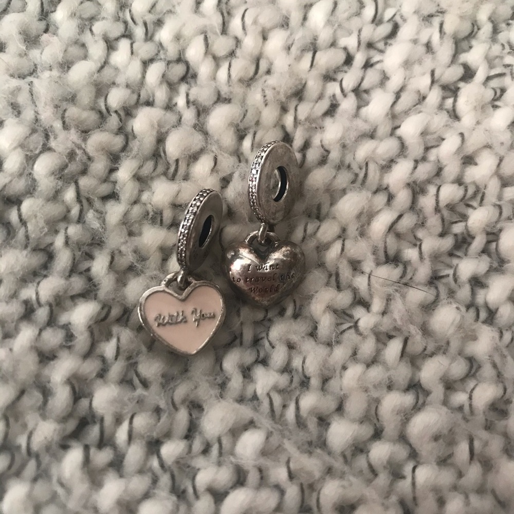 Pandora “travel the world with you” charms set